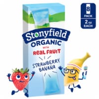 Stonyfield Organic Kids Reduced Fat Yogurt Tubes, Strawberry Banana Perspective: Main