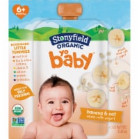 Stonyfield Organic® Yo Baby® Banana & Oat Whole Milk Yogurt Pouches