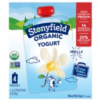 Stonyfield® Organic Vanilla Yogurt Pouches Perspective: Main