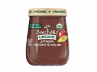 Beech-Nut Organic Just Apple Raspberry & Avocado Stage 2 Baby Food Perspective: Main