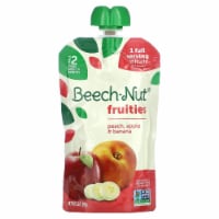 Beech-Nut Fruities Stage 2 Peach Apple & Banana Baby Food Pouch Perspective: Main