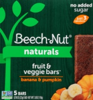 Beech-Nut Naturals Banana & Pumpkin Fruit & Veggie Bars Perspective: Main
