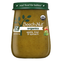 Beech-Nut Organics Just Apple Kiwi and Spinach Stage 2 Baby Food