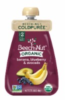 Beech-Nut® Organic Stage 2 Banana Blueberry & Avocado Baby Food Pouch Perspective: Main
