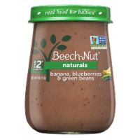 Beech-Nut® Naturals Banana Blueberry & Green Beans Stage 2 Baby Food Perspective: Main