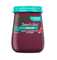 Beech-Nut® Naturals Apple Blueberries & Ginger Stage 1 Baby Food