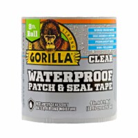 Gorilla 4 In. x 8 Ft. Waterproof Patch & Seal Repair Tape, Clear 107261