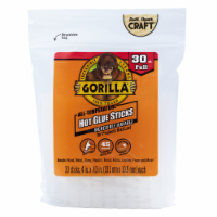 Gorilla® All-Temperature Hot Glue Sticks 30 Pack
