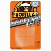 Gorilla® TAPE,MNT,SQR,1X1,24PK,CLR 6067202