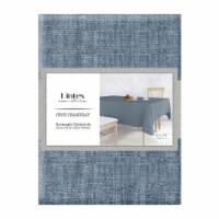 Lintex Cece Chambray Rectangle Tablecloth - Indigo Perspective: Main