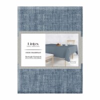 Lintex Cece Chambray Rectangle Tablecloth - Indigo Perspective: Main