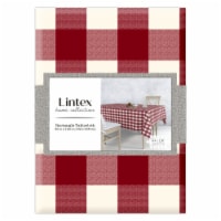 Lintex Montana Plaid Rectangle Tablecloth - Red Perspective: Main