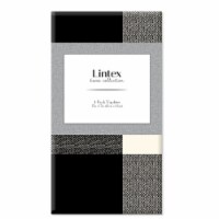 Lintex Montana Plaid Napkins - Black