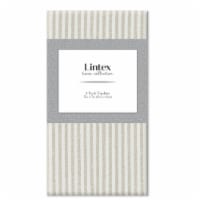 Lintex Ticking Stripe Cloth Napkins - Tan