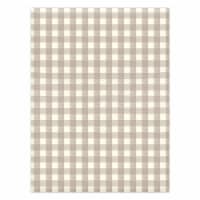 Lintex Brown Gingham Vinyl Tablecloth Perspective: Main