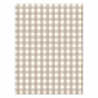 Lintex Brown Gingham Vinyl Tablecloth Perspective: Main