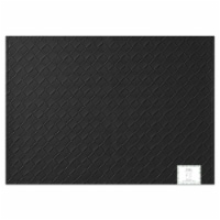 Lintex Woven Faux Leather Black Placemat Perspective: Main