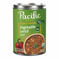 Pacific Foods® Organic Vegetable Lentil Soup Vegan Soup Perspective: Main