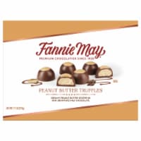 Fannie May Peanut Butter Truffles Chocolate Candy Box Perspective: Main