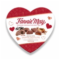 Fannie May Premium Assorted Chocolate Easter Candy Heart Perspective: Main