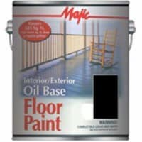 Majic Paints 8-0073-1 1 Gallon Black Interior & Exterior Oil Base Floor Paint