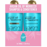 OGX Argan Oil of Morocco Shampoo and Conditioner, 25.4 Fluid Ounce (Pack of 2)