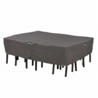 Classic Accessories 55-155-045101-EC Ravenna Rectangular-Oval Patio Table and Chair Set Cover