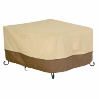 Classic Accessories 55-620-011501-00 Square Fire Table Cover, Pebble