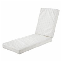 Classic Accessories 61-001-010901-RT Montlake Fadesafe Chaise Cushion Foam - White