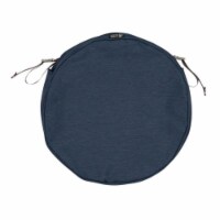 Classic Accessories 60-120-015501-RT Montlake Fadesafe Round Cushion Cover - Heather Indigo B