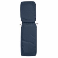 Classic Accessories 60-140-015501-RT Montlake Fadesafe Chaise Cushion Cover - Heather Indigo