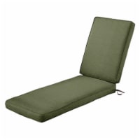Classic Accessories 62-001-HFERN-EC Montlake FadeSafe Patio Chaise Lounge Cushion - Heather F