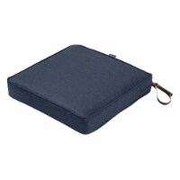 Classic Accessories 62-008-INDIGO-EC Montlake FadeSafe Square Patio Dining Seat Cushion - Hea