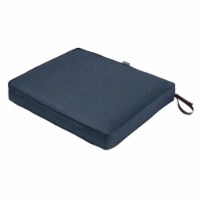 Classic Accessories 62-009-INDIGO-EC Montlake Fadesafe Rectangular Patio Dining Seat Cushion
