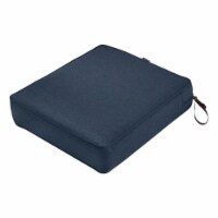 Classic Accessories 62-017-INDIGO-EC Montlake Rectangular Patio Lounge Seat Cushion, Heather