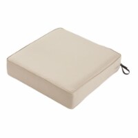 Classic Accessories 62-019-BEIGE-EC Montlake Square Patio Lounge Seat Cushion, Antique Beige