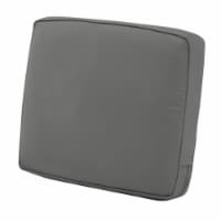 Classic Accessories 62-024-LCHARC-EC Montlake FadeSafe Patio Lounge Back Cushion, Charcoal Gr