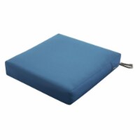 Classic Accessories 62-010-EMBLUE-EC Ravenna Square Patio Dining Seat Cushion Combo, Empire B