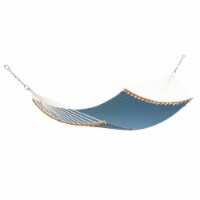 Classic Accessories 50-111-015501-RT Ravenna Connect Curve Quilted Double Hammock, Empire Blu