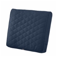 Classic Accessories 62-028-NAVY-EC Montlake Fade Safe Wide Back Lounge Quilted Cushion, Navy