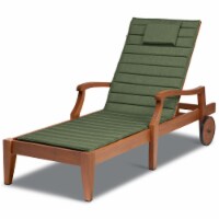 Storigami Water-Resistant 72 x 21 Inch Chaise Lounge Cushion, Heather Fern