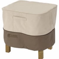 Classic Accessories 72912 Ottoman/Side Table Cover Rectagular Large - Tan Trim