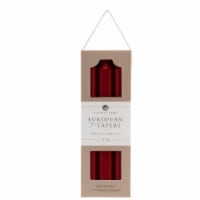 Northern Lights 7" Taper Candles - Crimson