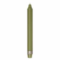 Northern Lights 10" Wide Taper Candles - Moss Green