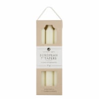 Northern Lights European Taper Candles - Ivory