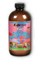 Lifetime Kids' Calcium Magnesium Natural Cherry Flavor Milk Free Liquid Perspective: Main