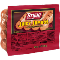 Bryan® Juicy Jumbos® Hot Dogs Perspective: Main