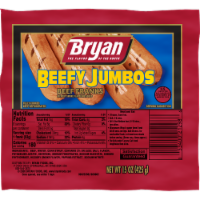 Bryan® Beefy Jumbos® Beef Franks Perspective: Main