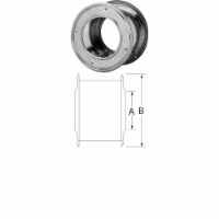 SELKIRK RV 4 In. x 4-5/8 In. Gas Pipe Wall Thimble 4RV-WT