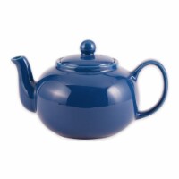 RSVP International Stoneware Teapot, Light Blue